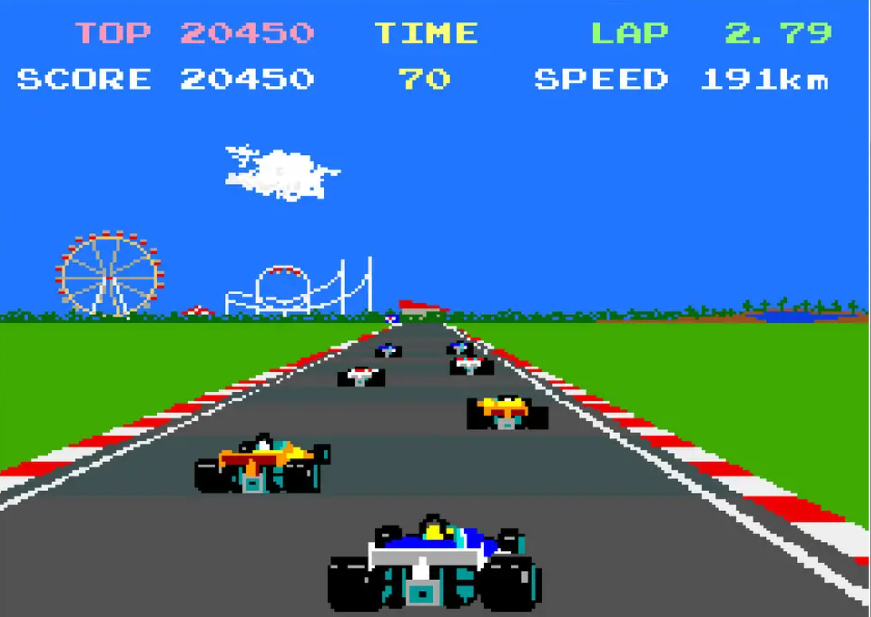 이번 주 Switch에서 출시되는 Arcade Archives 게임은 Pole Position II입니다.